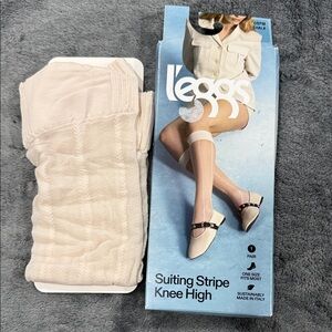 Leggs Suiting Stripe Knee High